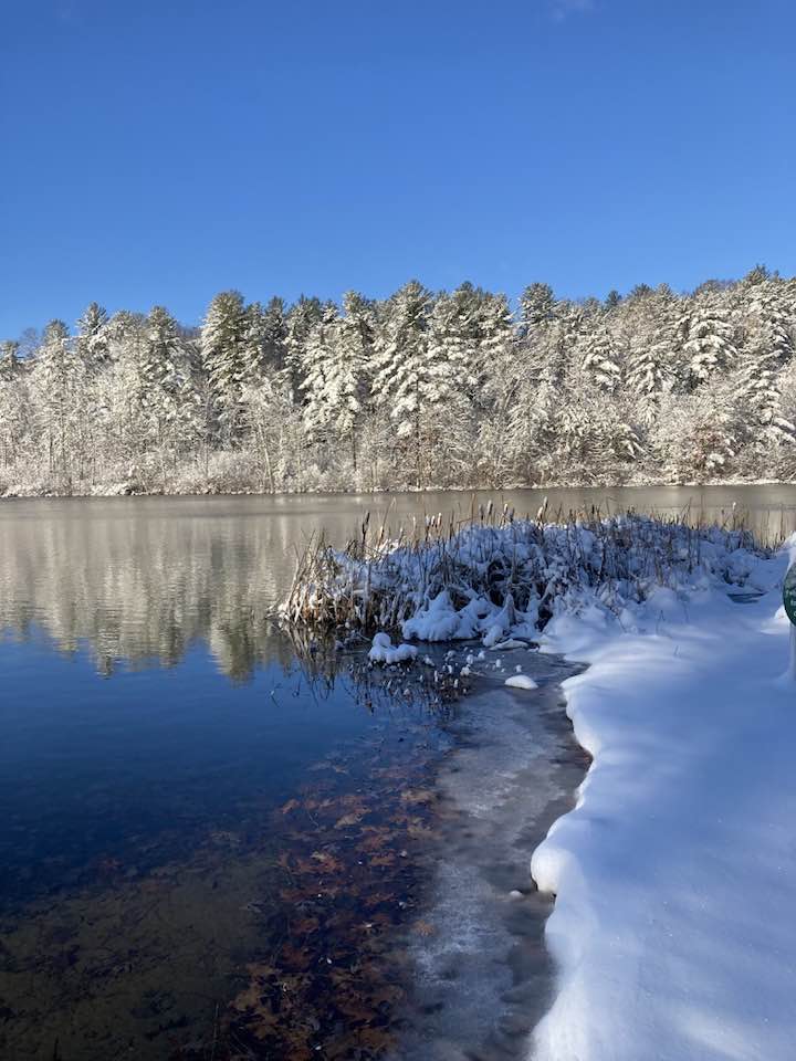Lake Mansfield in a winter wonderland