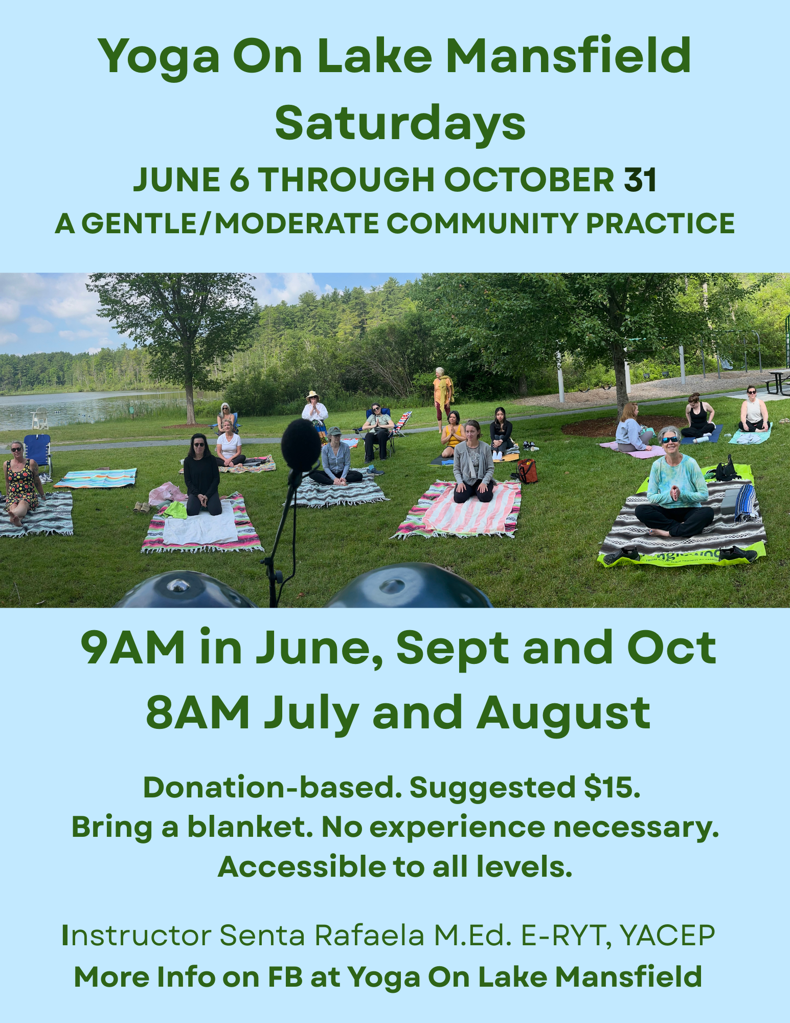 Yoga On Lake Mansfield/ Saturdays in September and October 9AM 