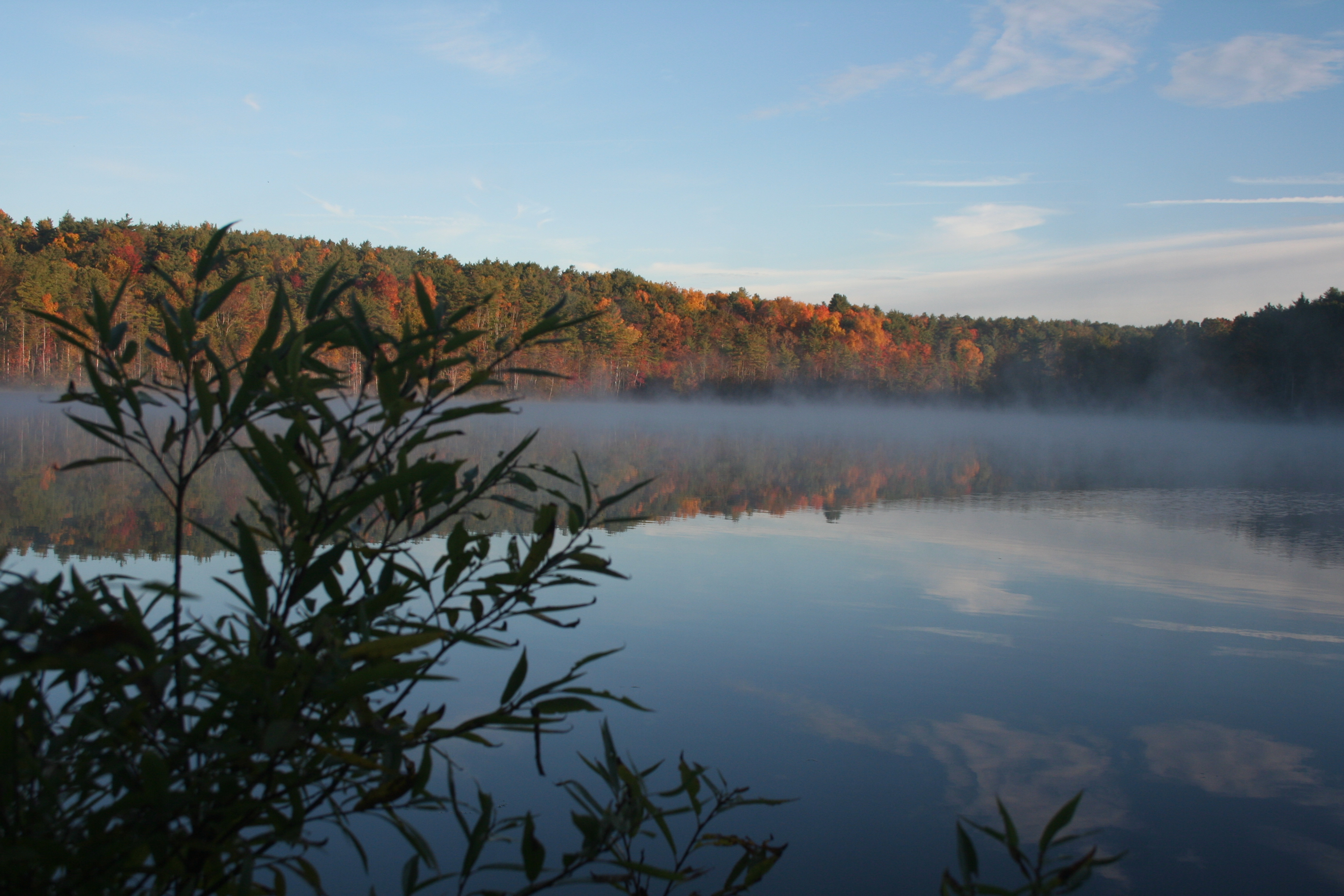 Lake Mansfield morning mist 