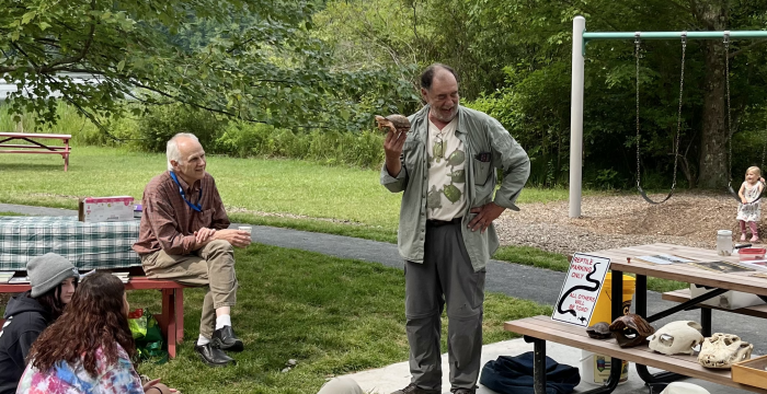 Tom Tyning is heading back to Lake Mansfield on Wed. July 15th at 10:30AMM so that families can get up close and personal with creatures that we usually just get to glimpse.