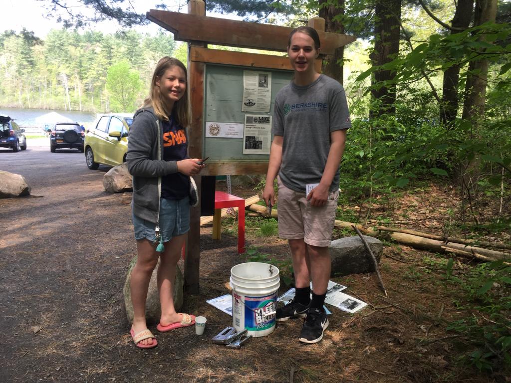 the trail entry kiosk was, too.