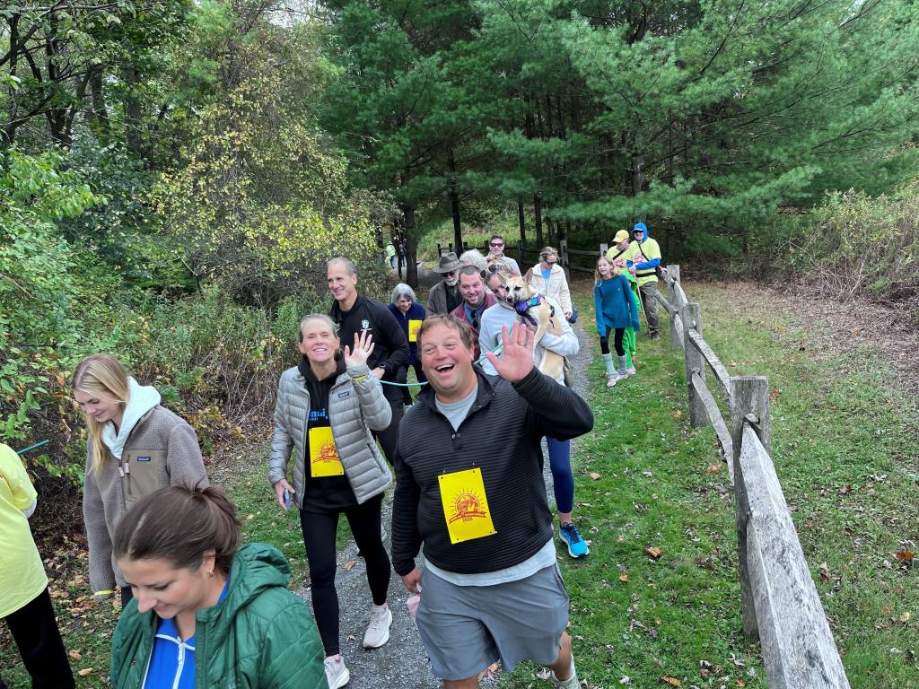 An upbeat energy dominated the morning as folks shared a brisk autumn walk with friends and family!