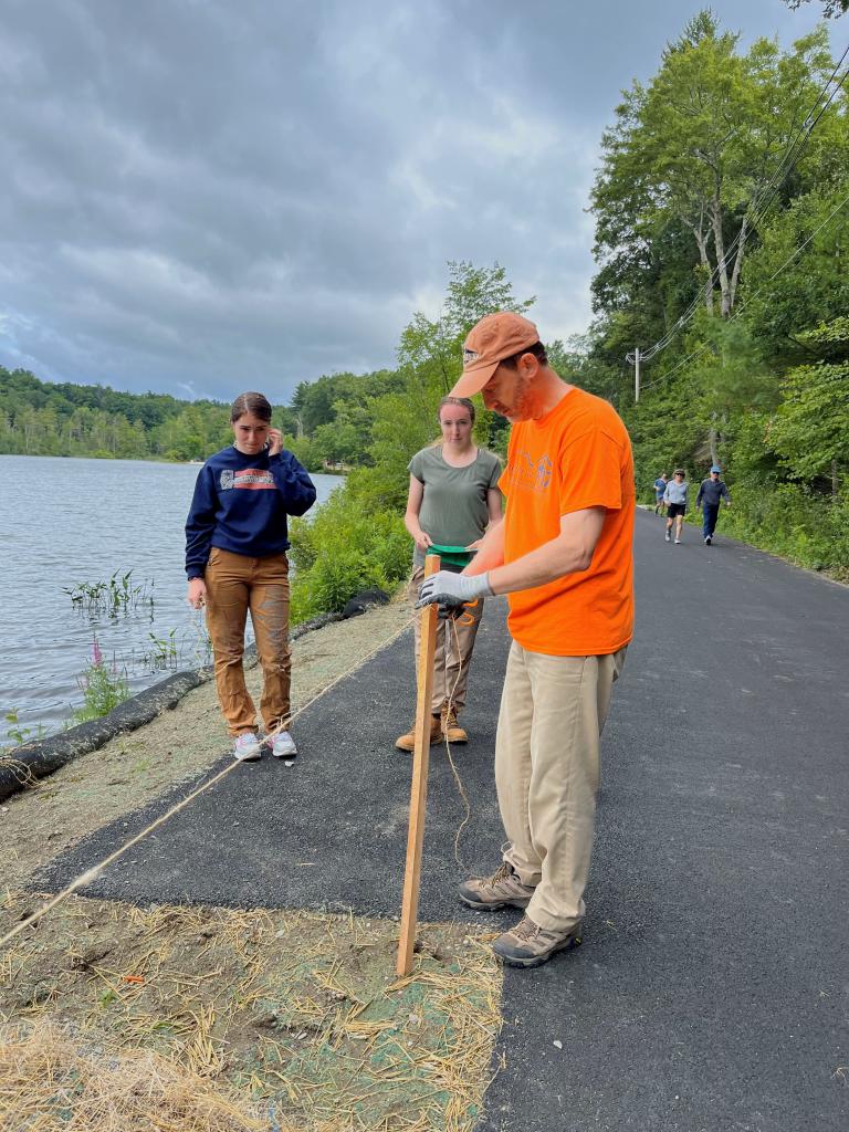 The were guided our fearless town planner who was volunteering that morning.