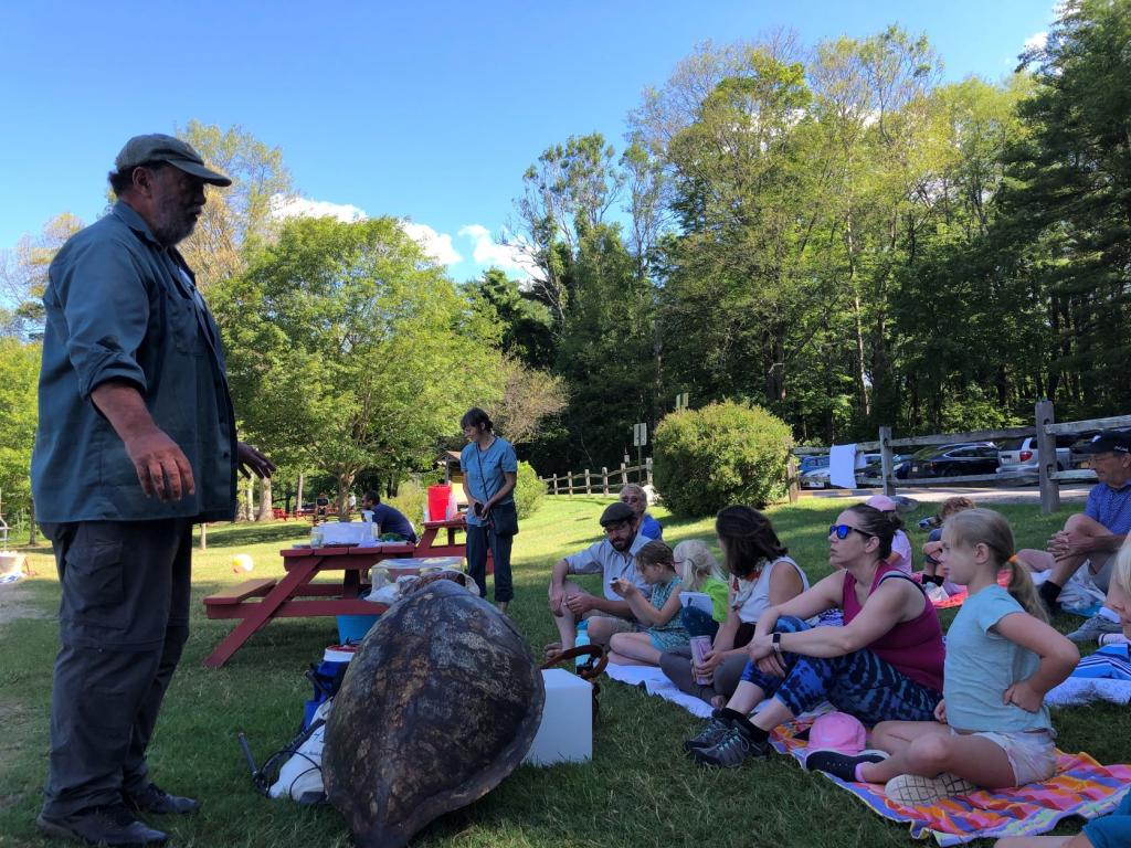 LM Explorers welcome Tom Tyning and his scaled, tailed and bulging-eyed Friends!