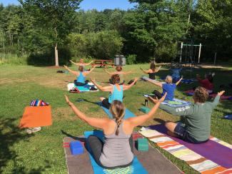 Join Yoga at Lake Mansfield Saturdays in May and June at 9am