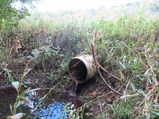 The current Lake Mansfield outlet is targeted for improvements to prevent flooding.
