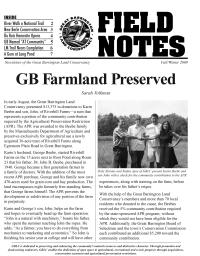 Great Barrington Land Conservancy Newsletter Cover - 2009
