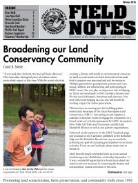 Great Barrington Land Conservancy Newsletter Cover - Dec 2016