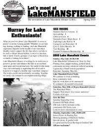 Lake Mansfield Newsletter Cover - 2010